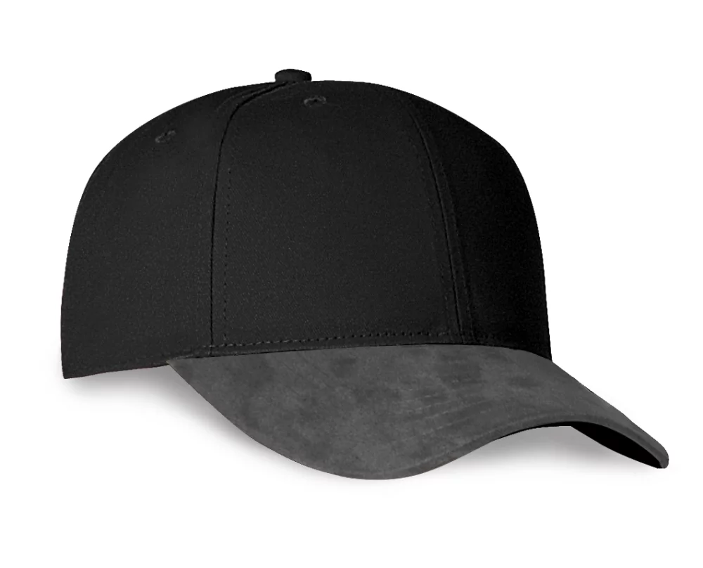 Casquette en sergé de coton lourd Jena Structure avec visière en suède technique