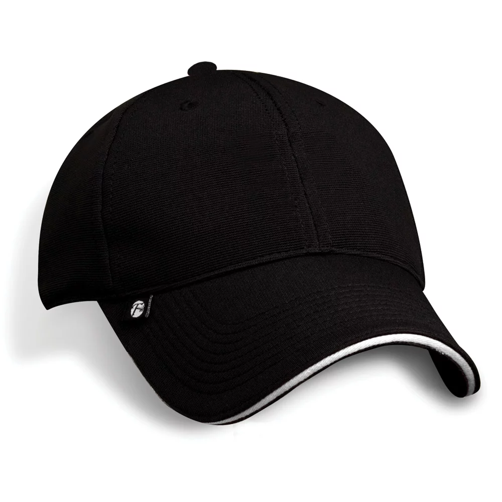 Spandex Stair Twill Cap w/Contrasting Sandwich Peak