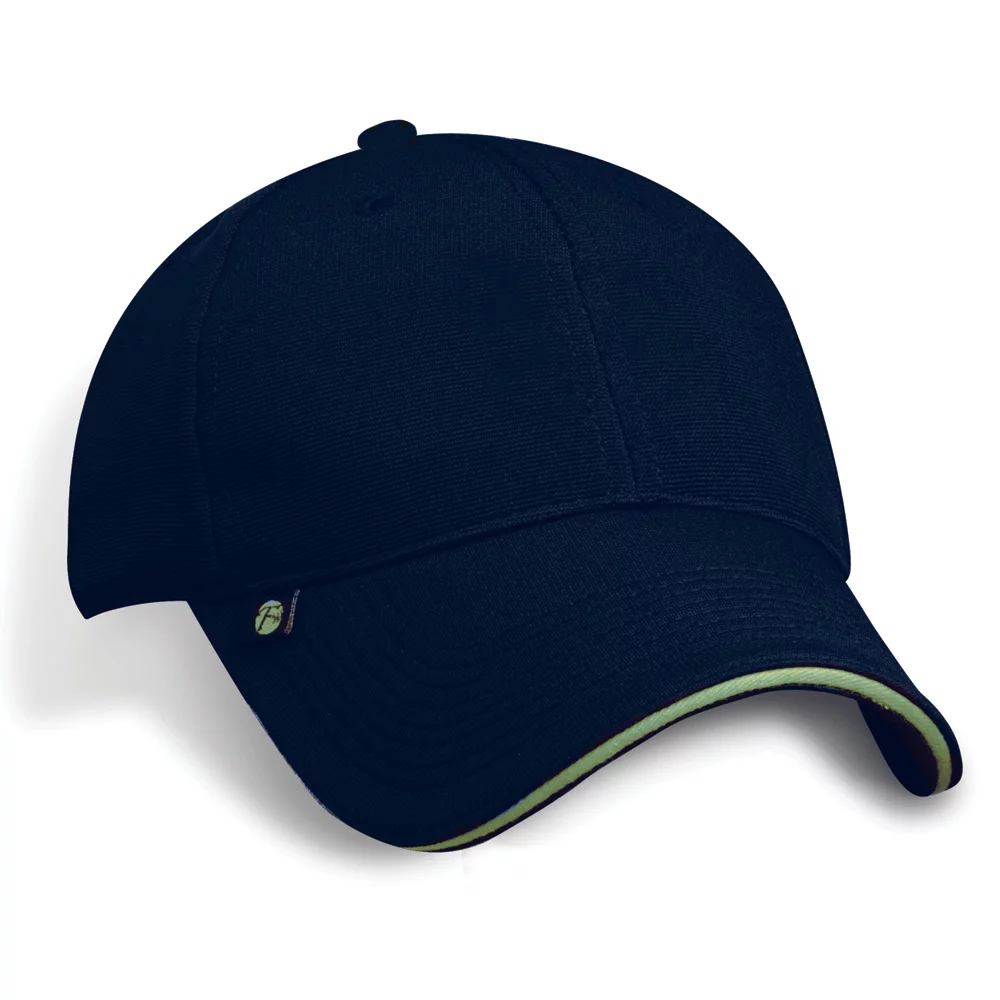 Spandex Stair Twill Cap w/Contrasting Sandwich Peak