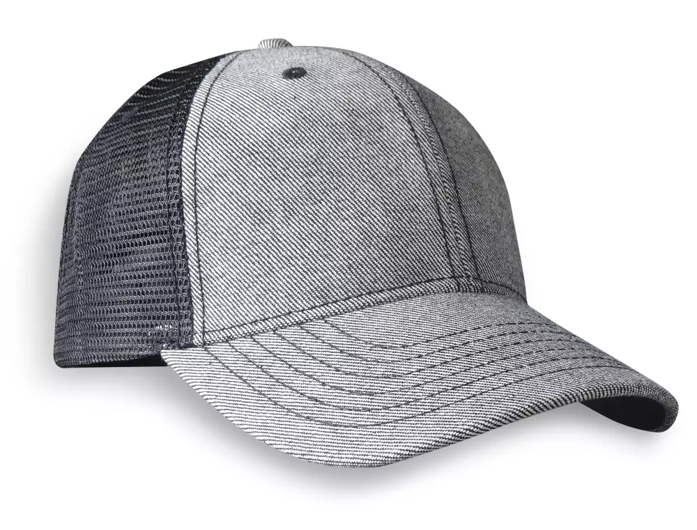Casquette en denim structuré à revers Helsinki