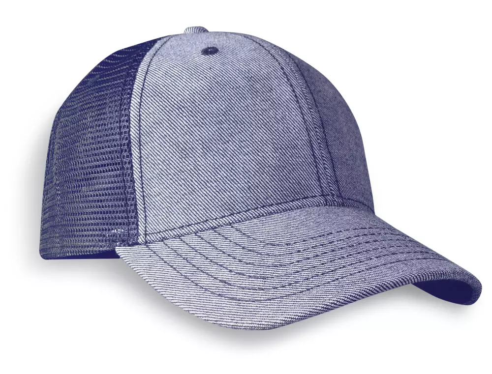 Casquette en denim structuré à revers Helsinki