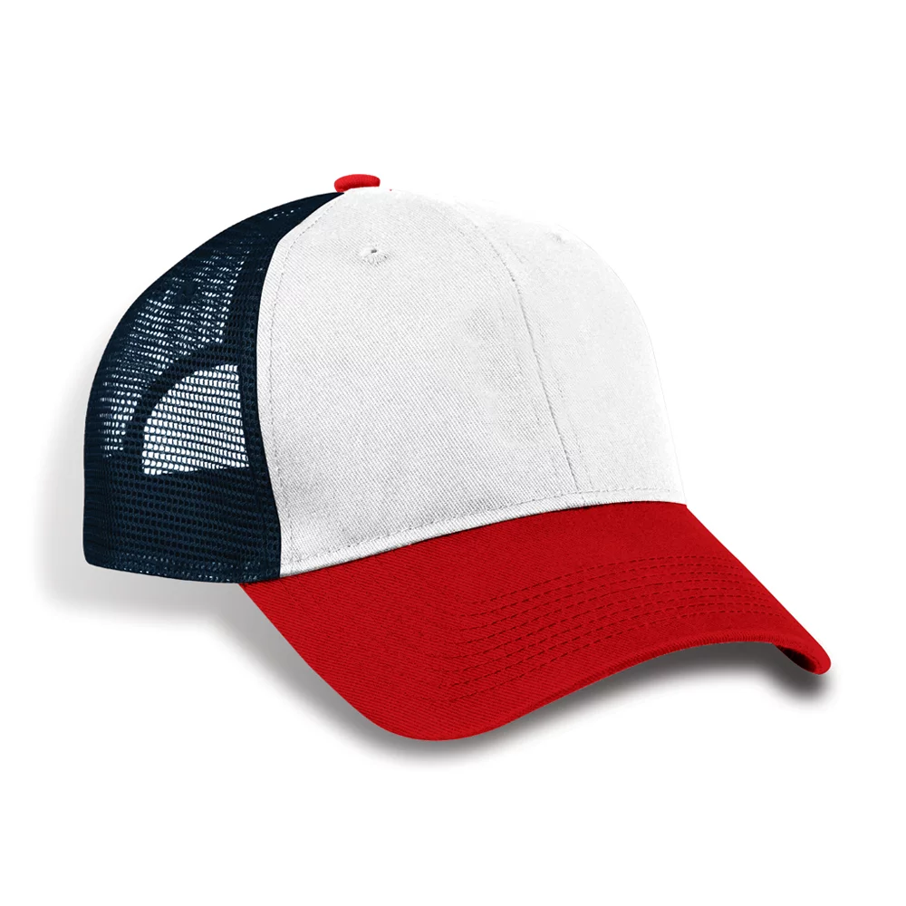 Casquette structurée en sergé de coton Havana avec filet de camionneur
