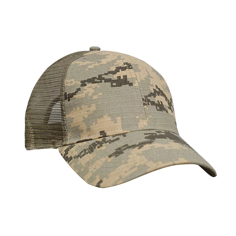 Casquette structurée en sergé de coton Havana avec filet de camionneur