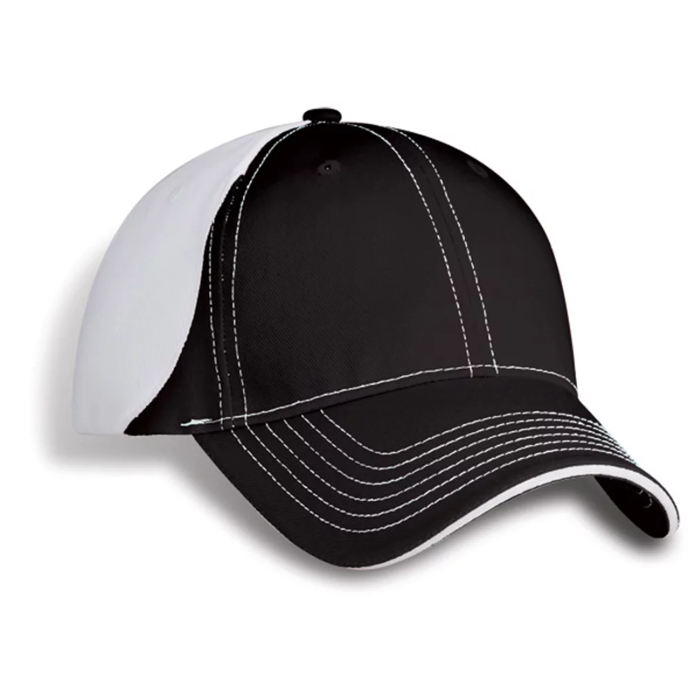 Casquette en sergé de coton de Montréal avec maille d'ananas contrastée