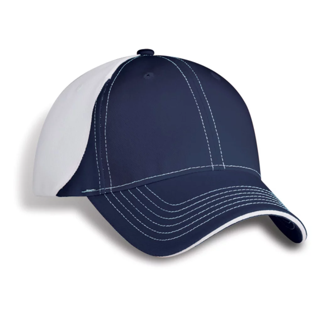 Casquette en sergé de coton de Montréal avec maille d'ananas contrastée