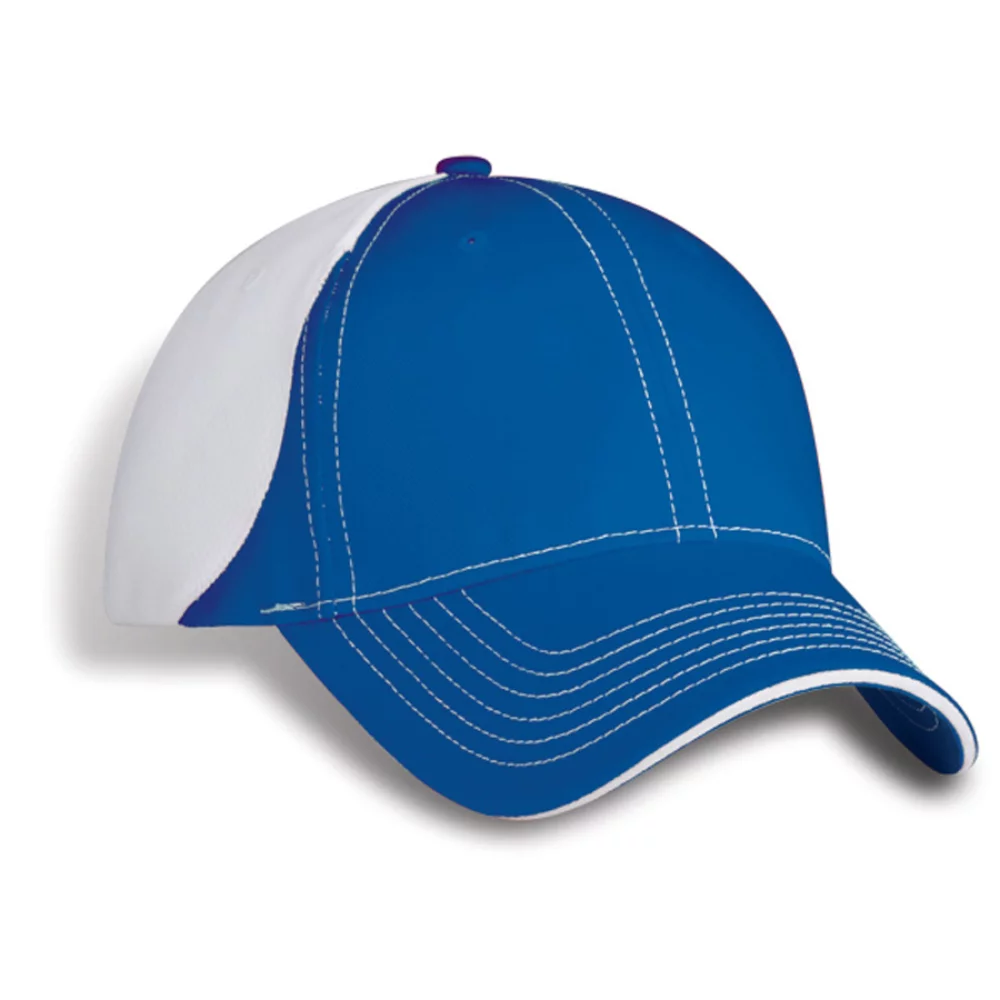 Casquette en sergé de coton de Montréal avec maille d'ananas contrastée