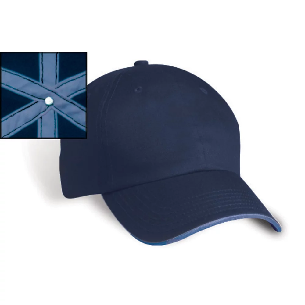 Riga Contrasting Sandwich Peak Cap