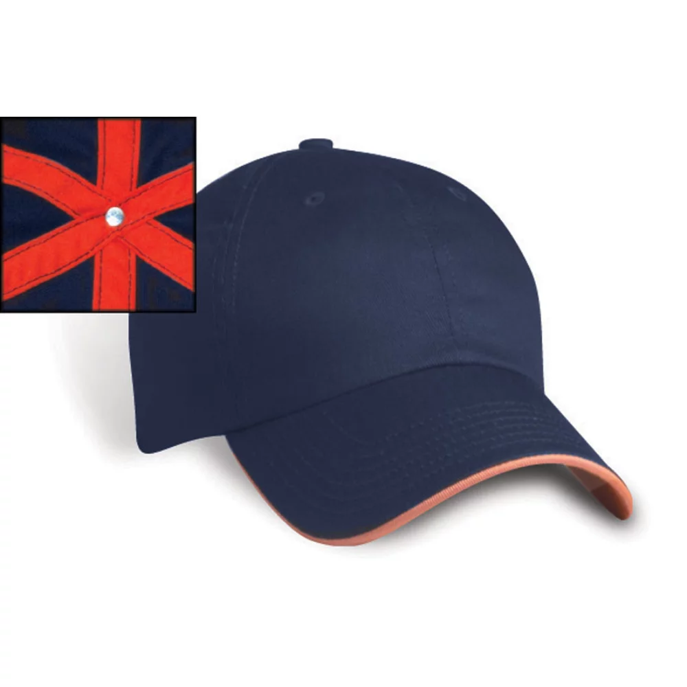 Riga Contrasting Sandwich Peak Cap