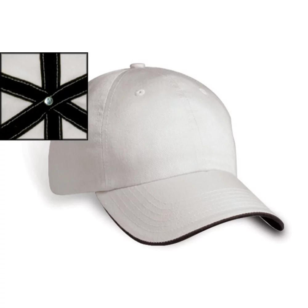 Riga Contrasting Sandwich Peak Cap
