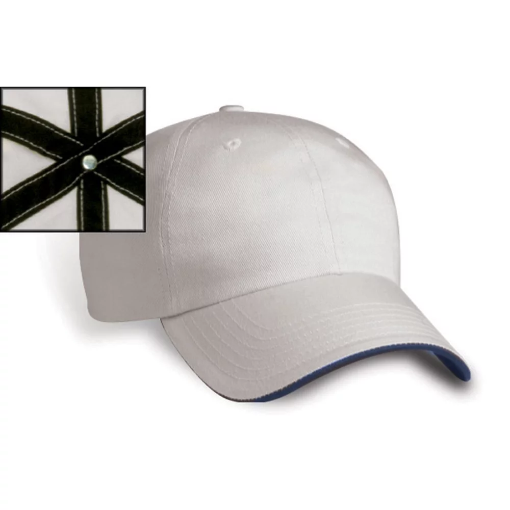 Riga Contrasting Sandwich Peak Cap