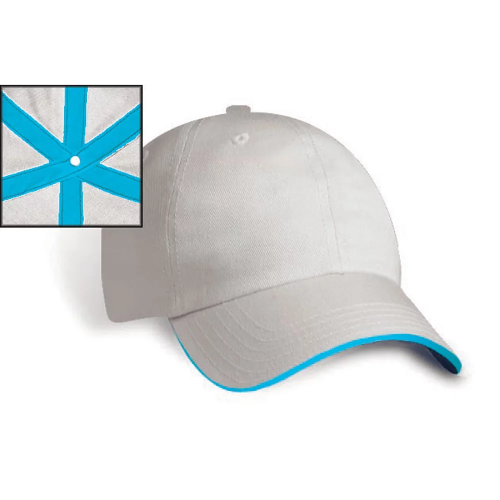 Riga Contrasting Sandwich Peak Cap