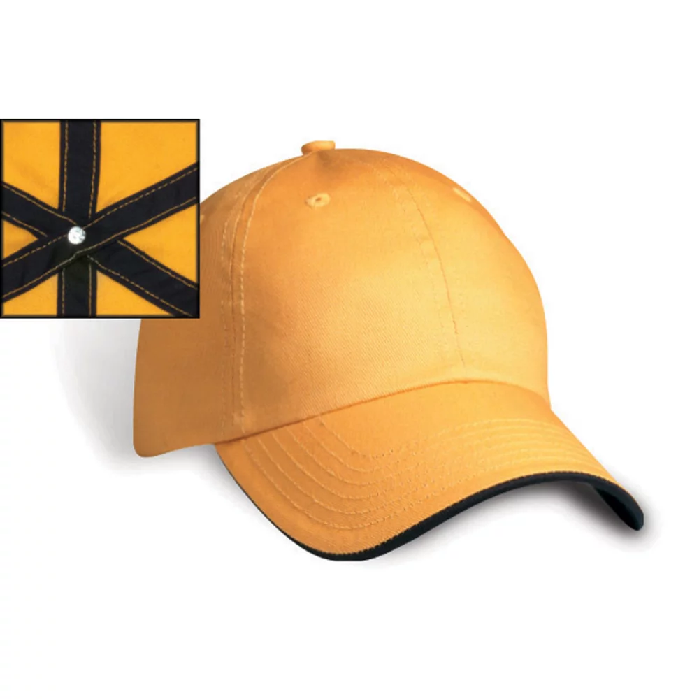 Riga Contrasting Sandwich Peak Cap