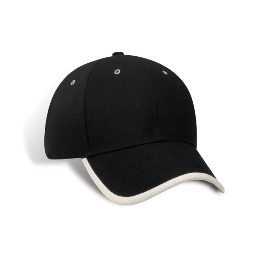 Casquette Dakar Double Piqué avec Bordure de Visière Contrastée