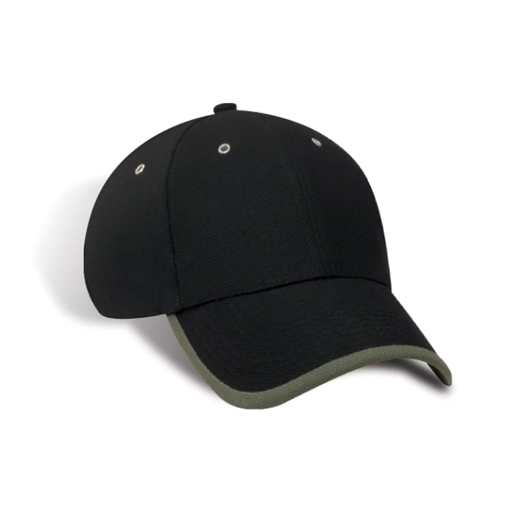Casquette Dakar Double Piqué avec Bordure de Visière Contrastée