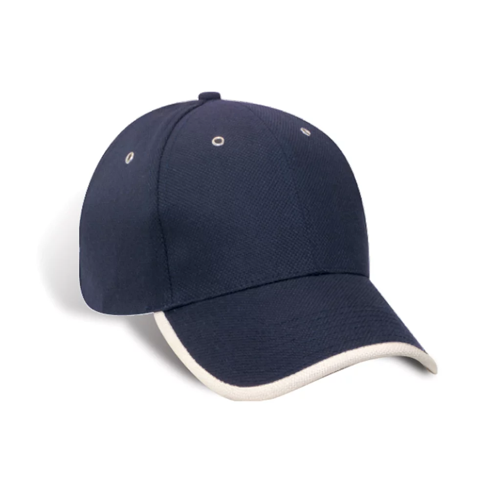 Casquette Dakar Double Piqué avec Bordure de Visière Contrastée