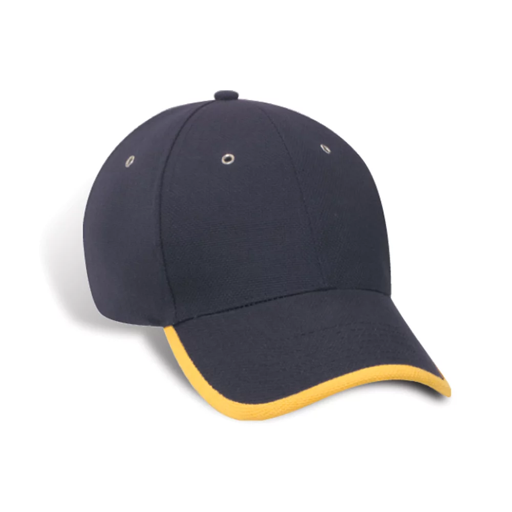 Casquette Dakar Double Piqué avec Bordure de Visière Contrastée