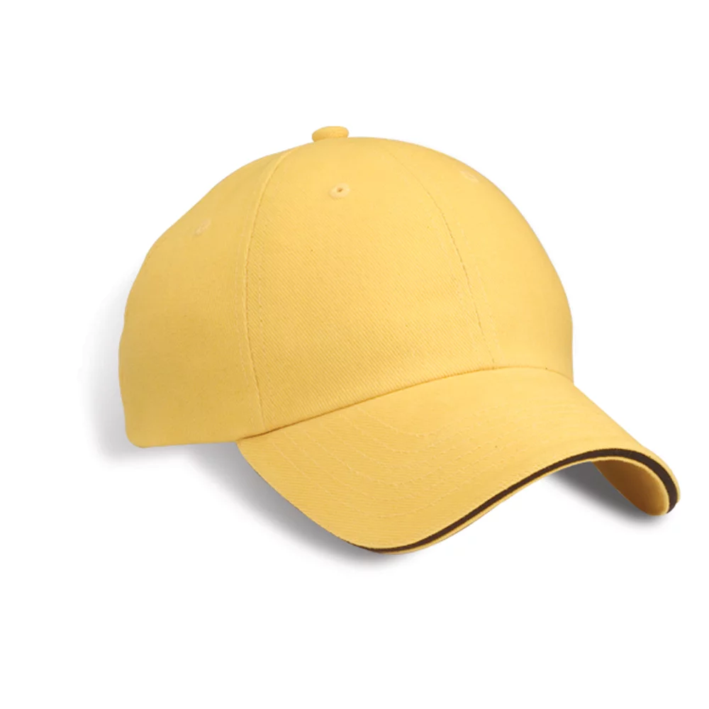 Casquette de luxe Birmingham non structurée avec visière contrastante.