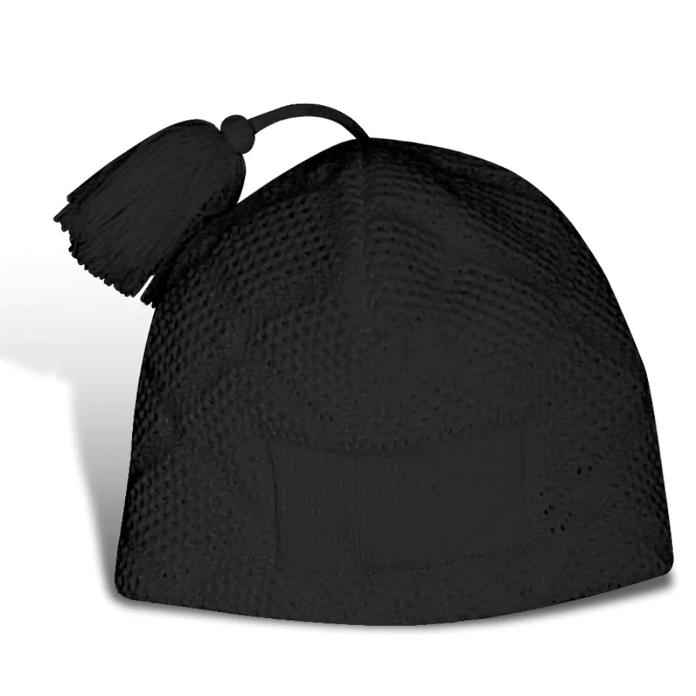 Bonnet tricoté en diamant Orel Pom Pom