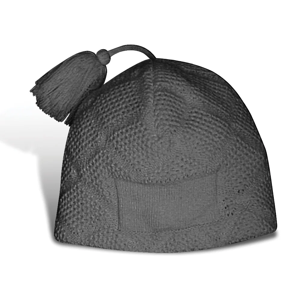 Bonnet tricoté en diamant Orel Pom Pom