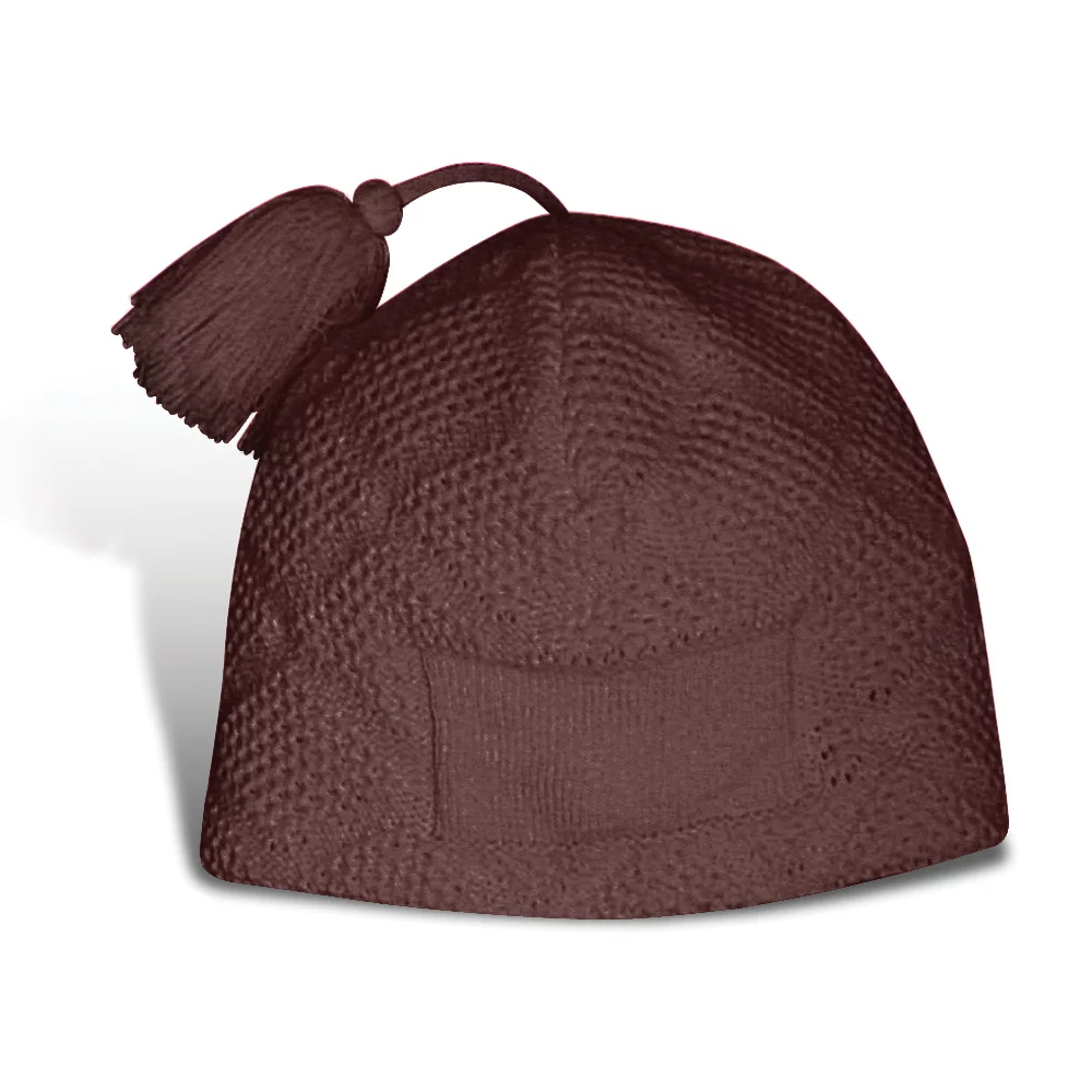Bonnet tricoté en diamant Orel Pom Pom