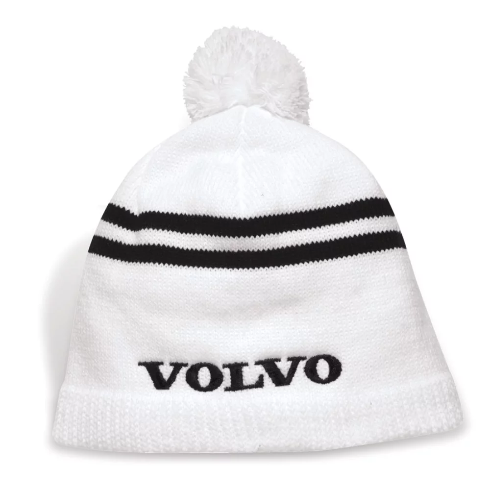 Bonnet à double rayures Ramea avec pompon