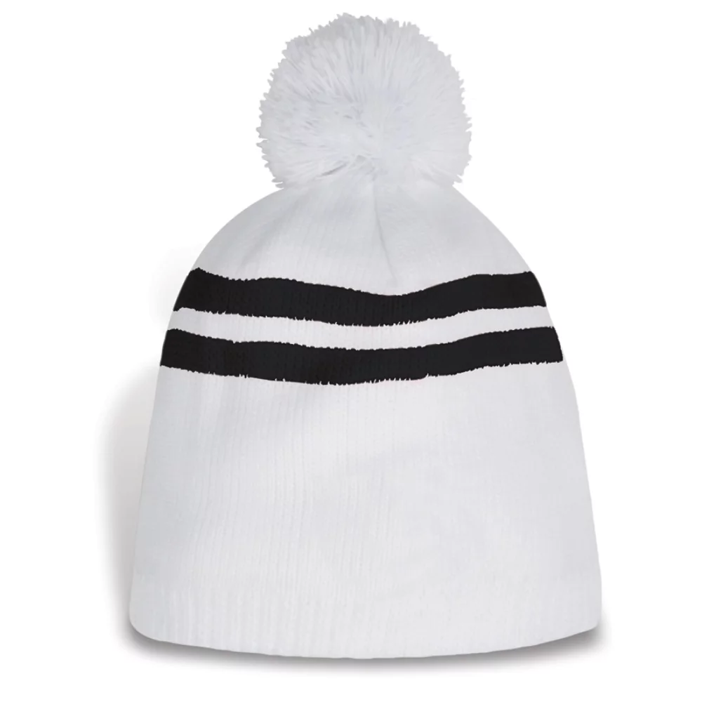 Bonnet à double rayures Ramea avec pompon