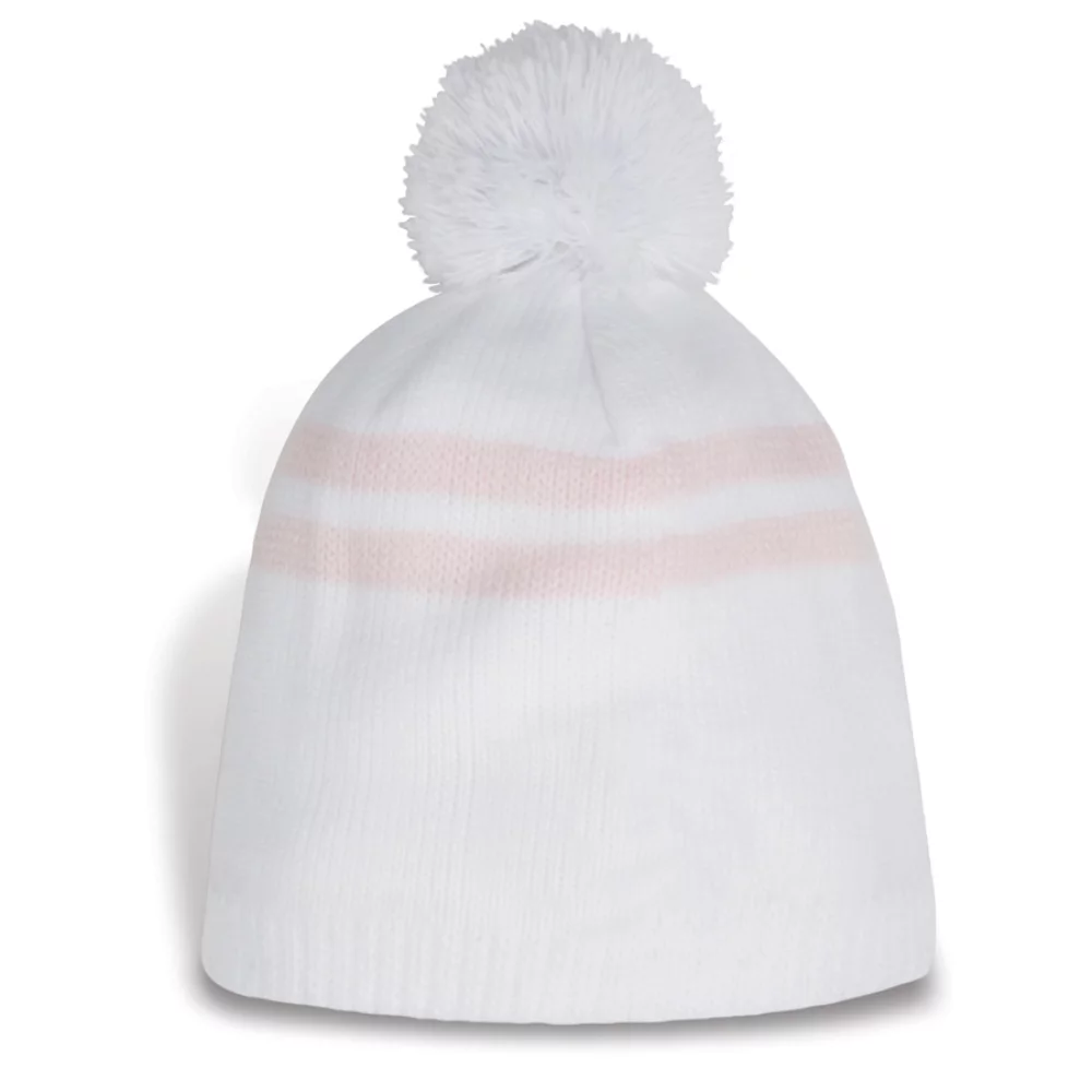 Bonnet à double rayures Ramea avec pompon