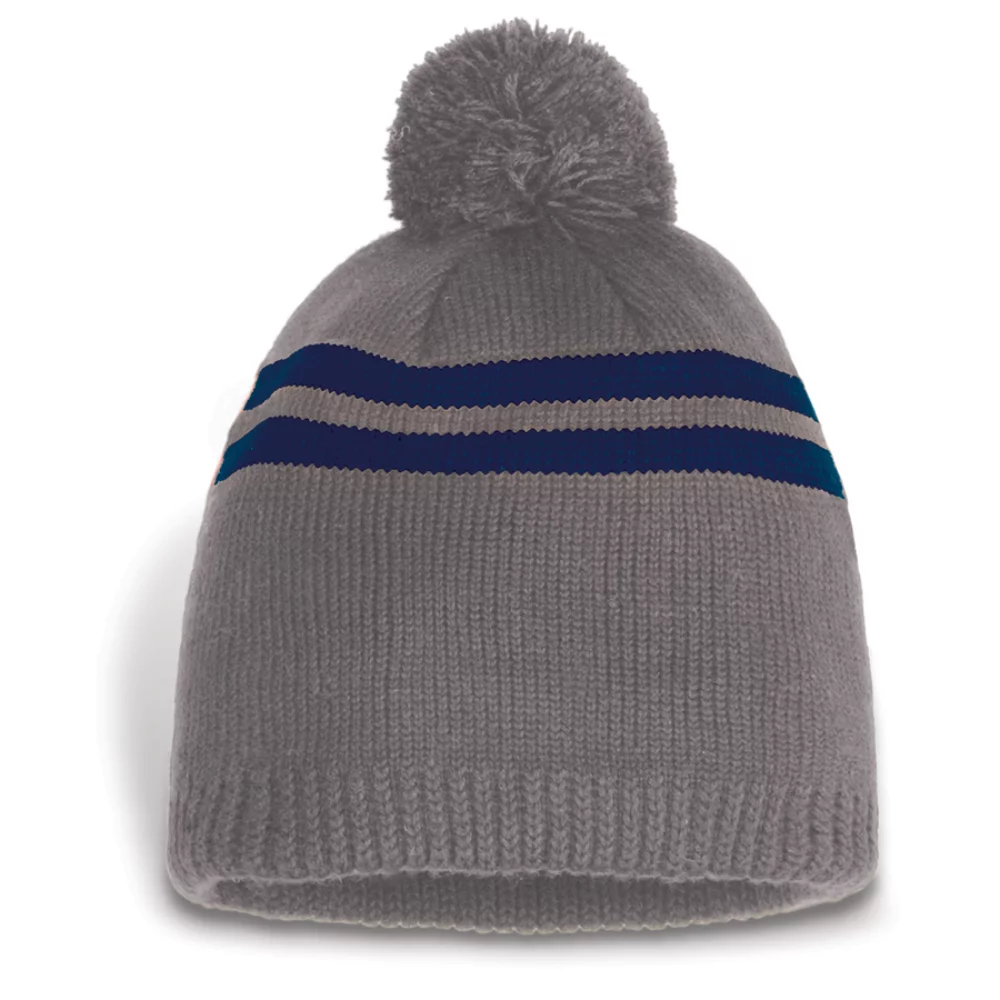 Bonnet à double rayures Ramea avec pompon