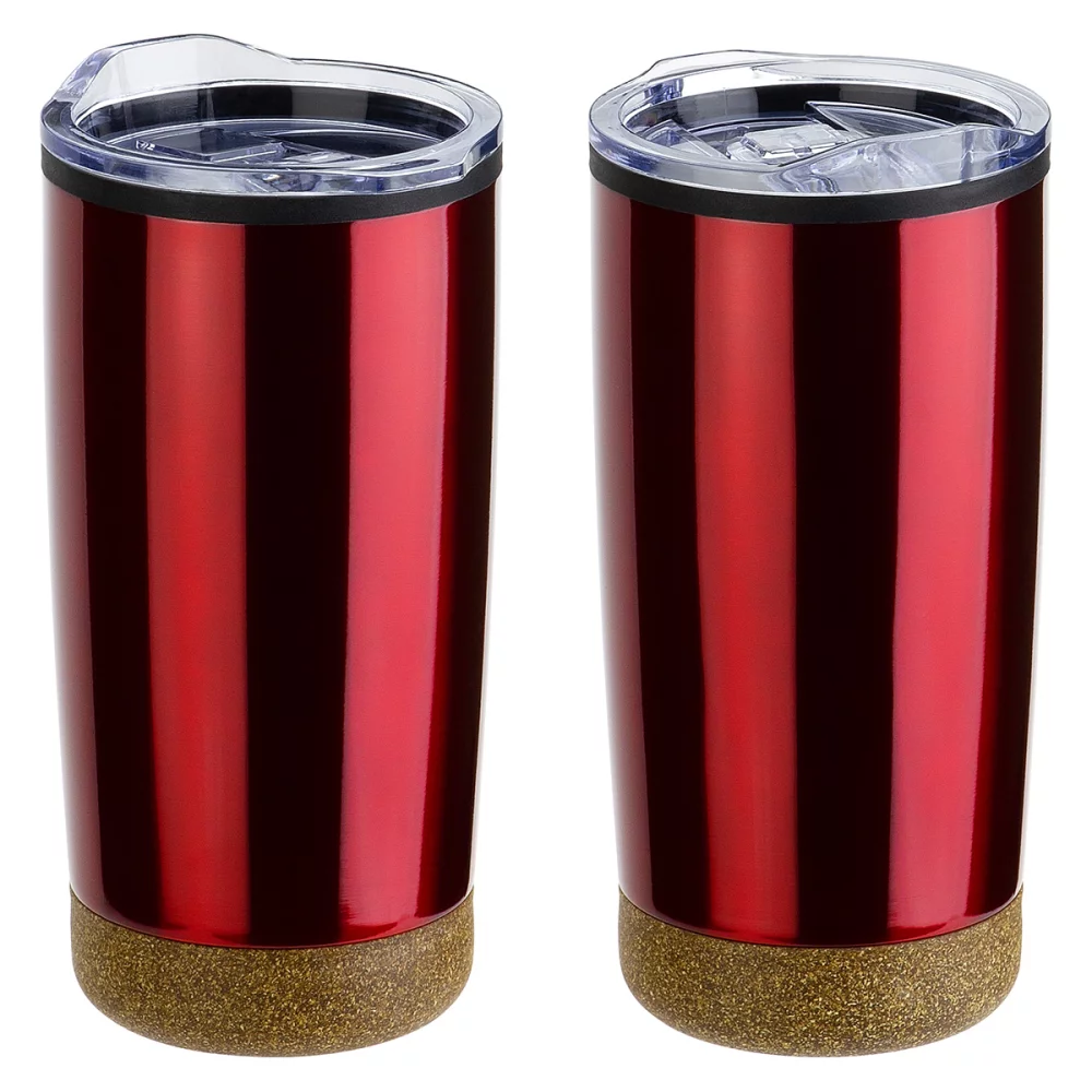 York 20 oz Stainless Steel/Polypropylene Tumbler with Cork Base