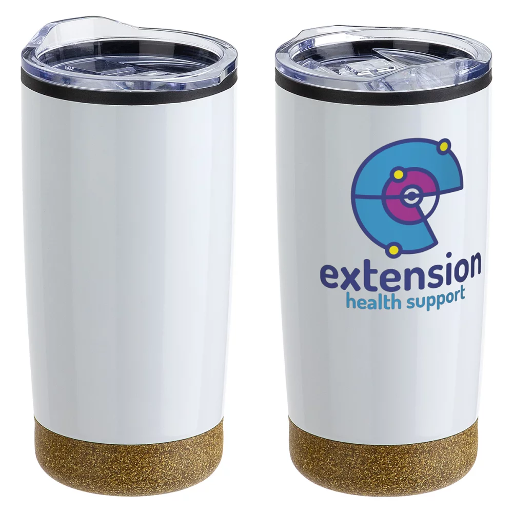 Gobelet en acier inoxydable/polypropylène de 20 oz de York avec base en liège