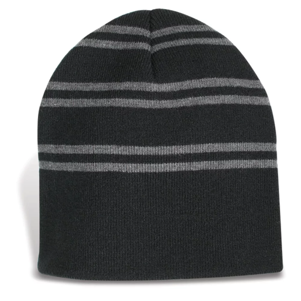 Bonnet à rayures en tricot simple de Varsovie