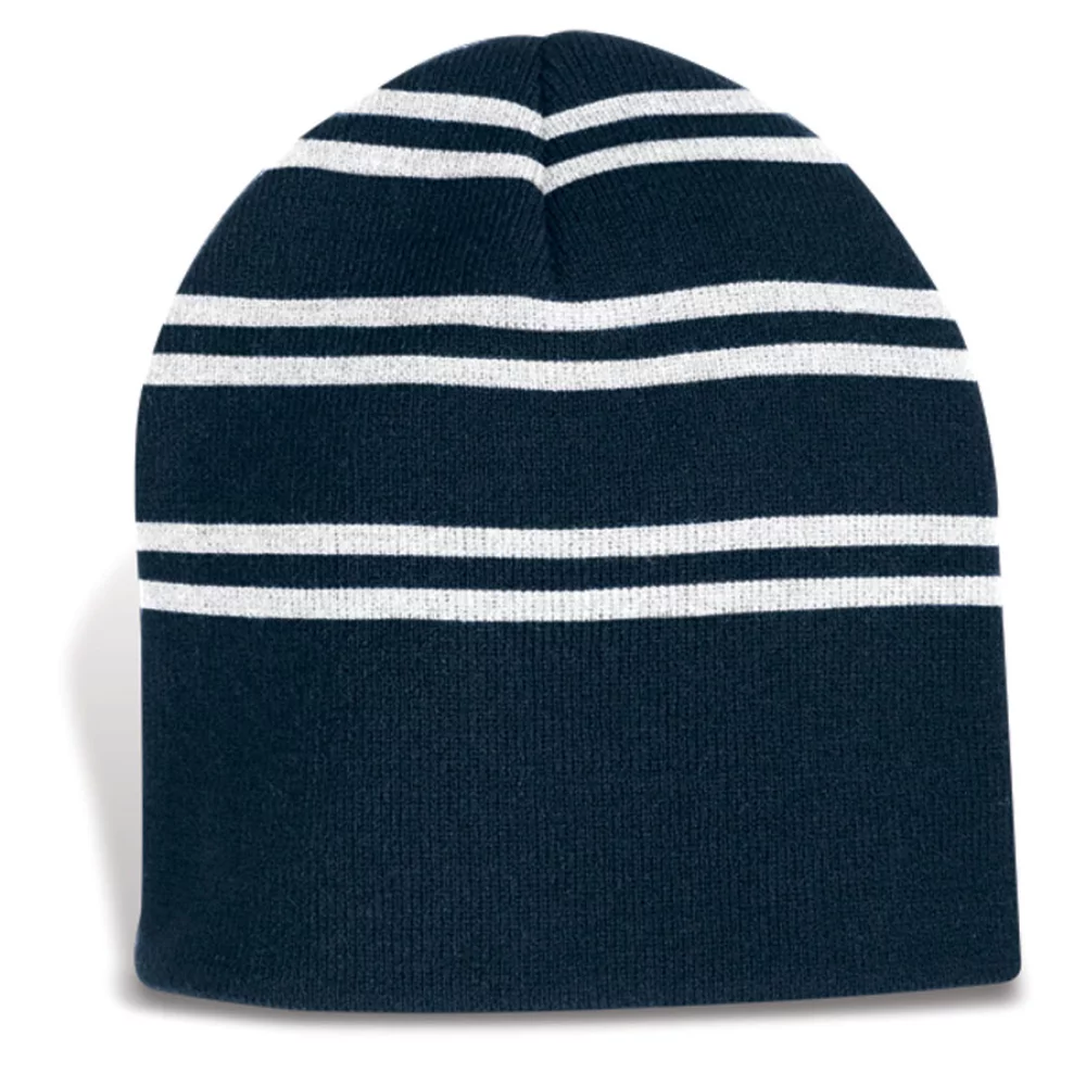 Bonnet à rayures en tricot simple de Varsovie