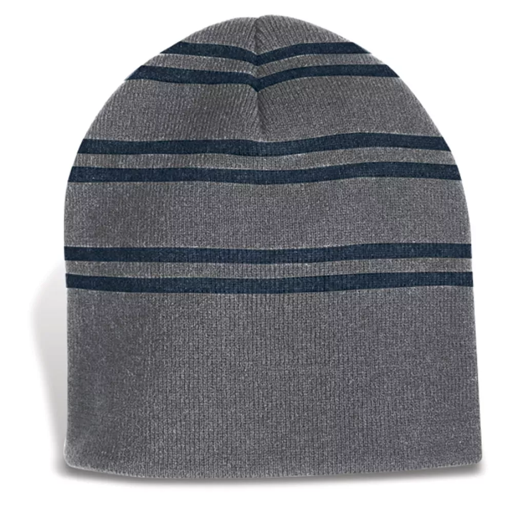 Bonnet à rayures en tricot simple de Varsovie