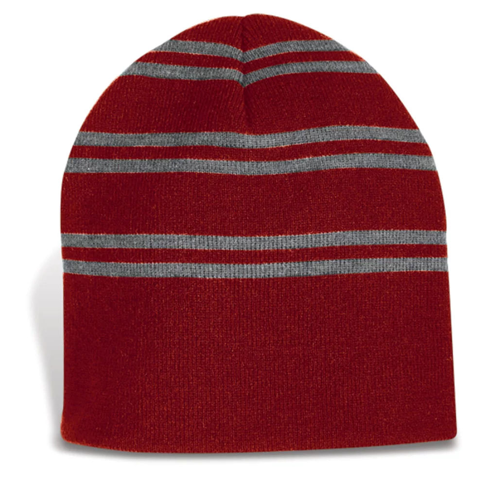 Bonnet à rayures en tricot simple de Varsovie