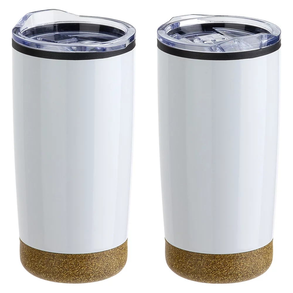 York 20 oz Stainless Steel/Polypropylene Tumbler with Cork Base