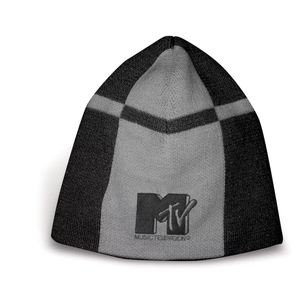 Bonnet cubique bicolore en tricot fin Bellburns