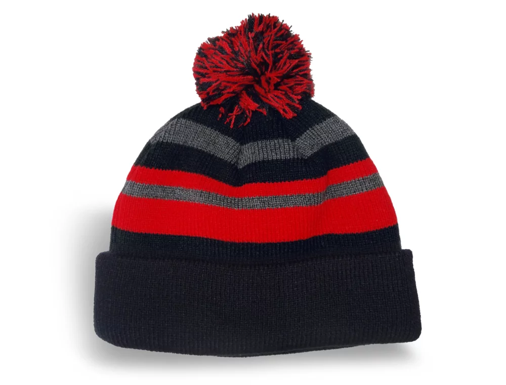 Tuque en tricot fin à rayures Alma