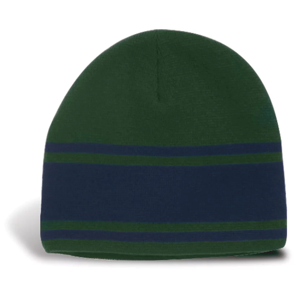 Bonnet Norfolk avec trois rayures contrastantes