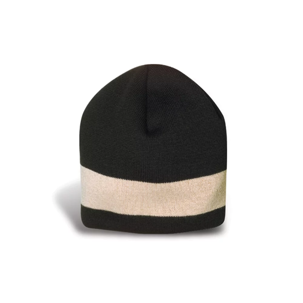 Bonnet Juneau avec une seule rayure contrastante