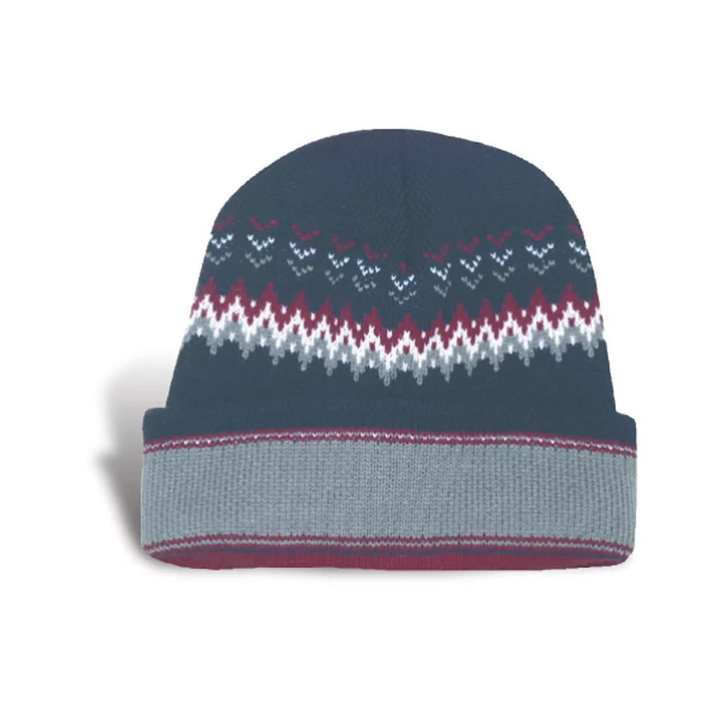 Bonnet jacquard Nesna avec doublure en micro-polaire