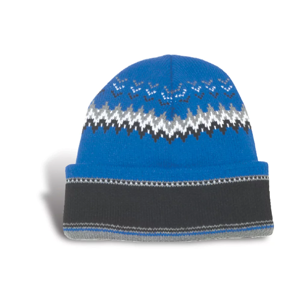 Bonnet jacquard Nesna avec doublure en micro-polaire
