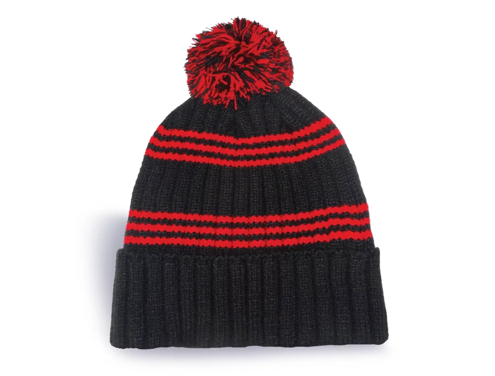 Tuque en tricot côtelé Fairbanks avec rayures