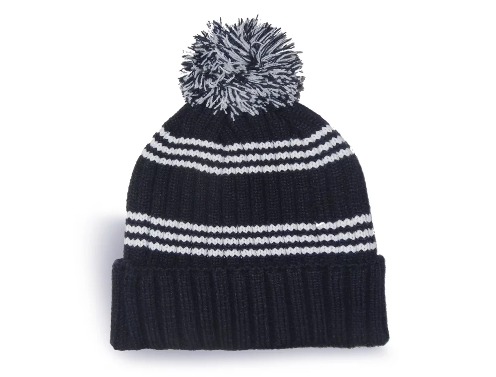 Tuque en tricot côtelé Fairbanks avec rayures