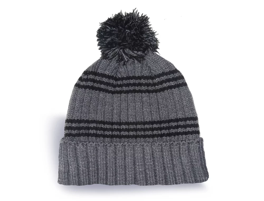 Tuque en tricot côtelé Fairbanks avec rayures