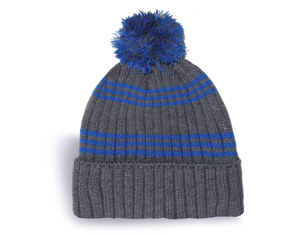 Tuque en tricot côtelé Fairbanks avec rayures