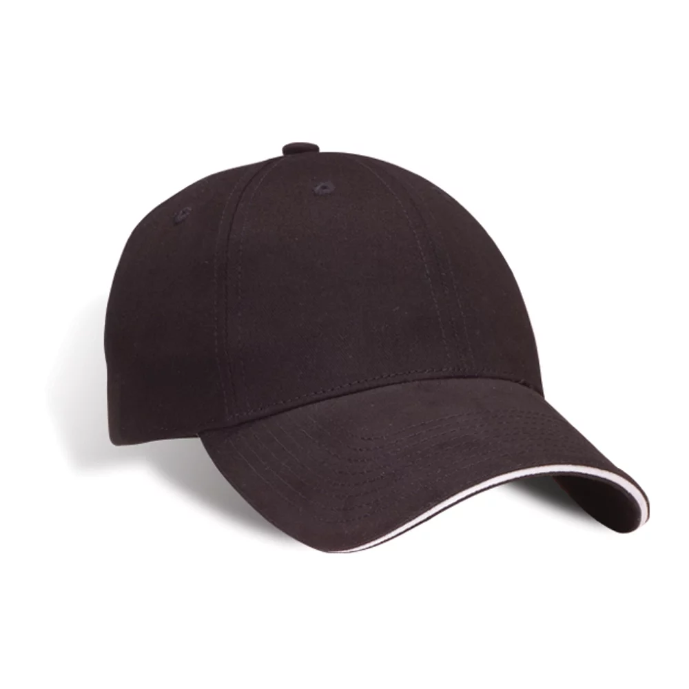 Casquette en sergé de coton pour jeunes avec pic contrastant.
