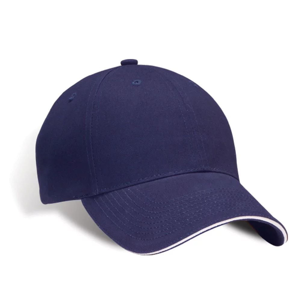 Casquette en sergé de coton pour jeunes avec pic contrastant.