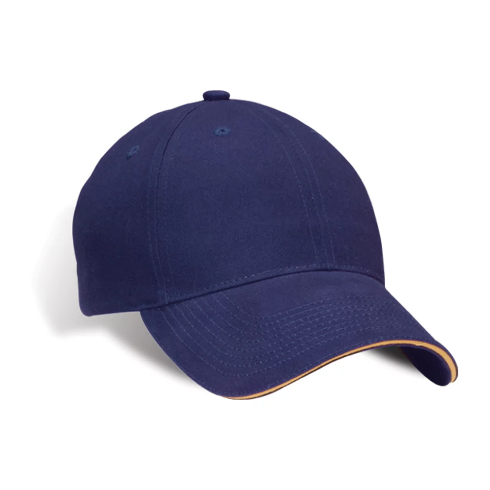 Casquette en sergé de coton pour jeunes avec pic contrastant.