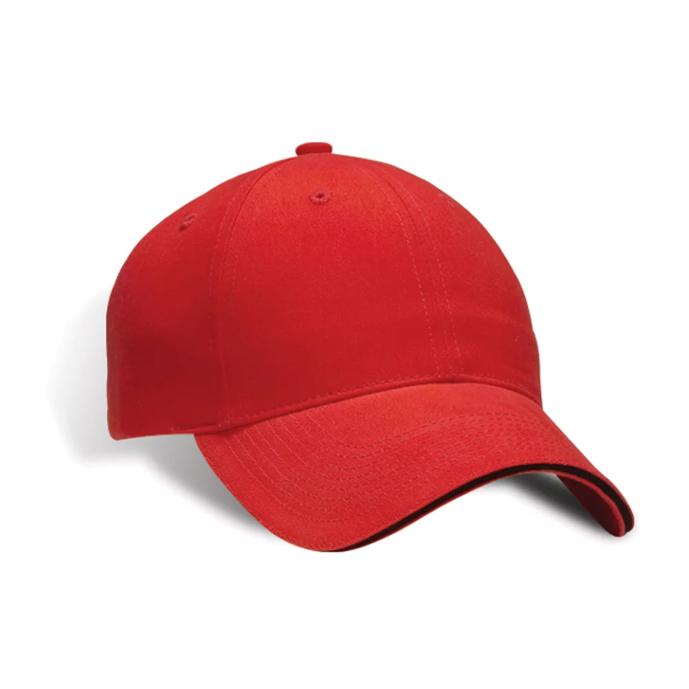 Casquette en sergé de coton pour jeunes avec pic contrastant.