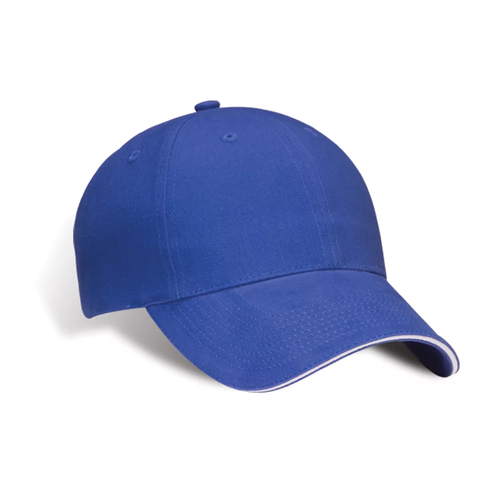 Casquette en sergé de coton pour jeunes avec pic contrastant.